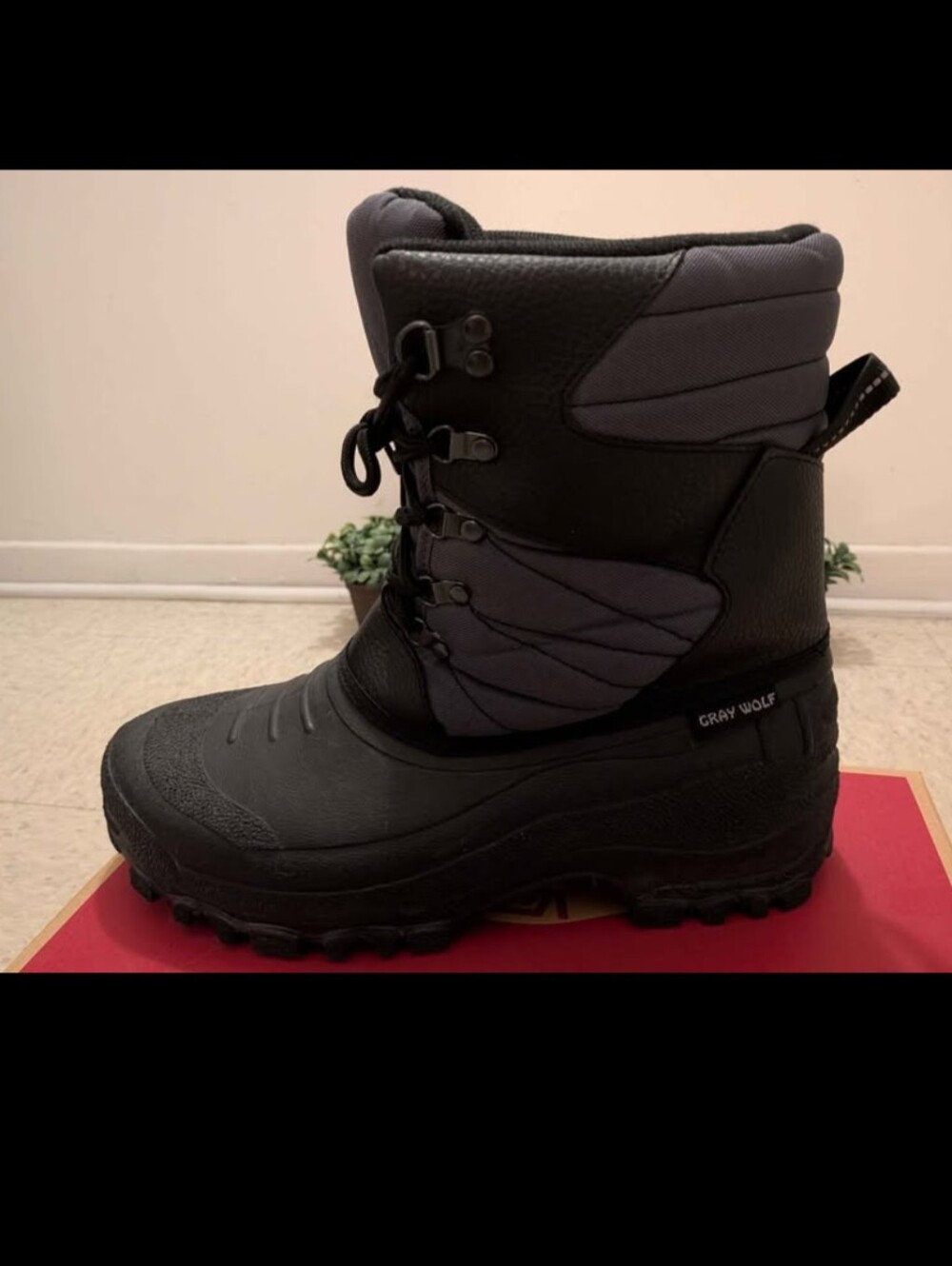 Men’s Winter Boots – Gray Wolf – Size 12